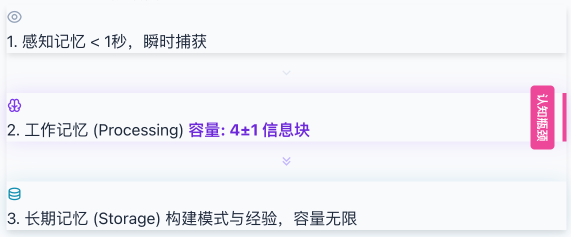 认知处理三阶段模型